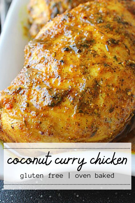 Easy and healthy Coconut Curry Chicken - simple keto and whole 30 recipes! The BEST spicy paleo and low carb oven baked chicken. Coconut Curry Chicken Marinade, Oven Baked Curry Chicken, Simple Spicy Summer Coconut Chicken Curry, Curry Chicken Marinade, Coconut Curry Chicken Recipe Critic, Curry Chicken Without Coconut Milk, Baked Curry Chicken, Golden Curry Chicken Coconut Milk, Baked Chicken Tenderloins