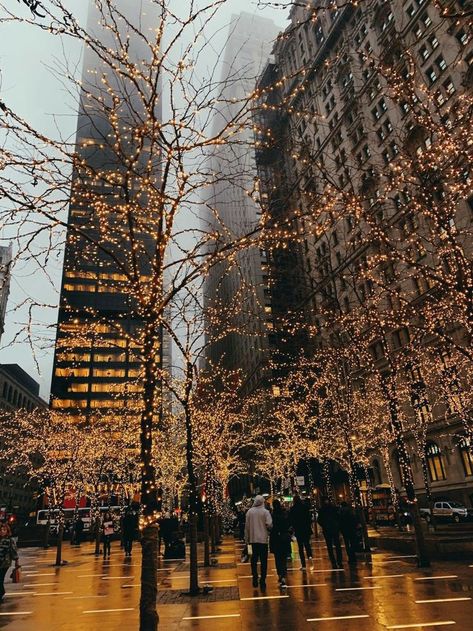 Nyc Christmas Aesthetic, New Year New York, Gossip Girl Vibes, Nyc Snow, New York Christmas Aesthetic, Christmas In Nyc, Chicago Christmas, Christmas Nyc, Nyc Pics