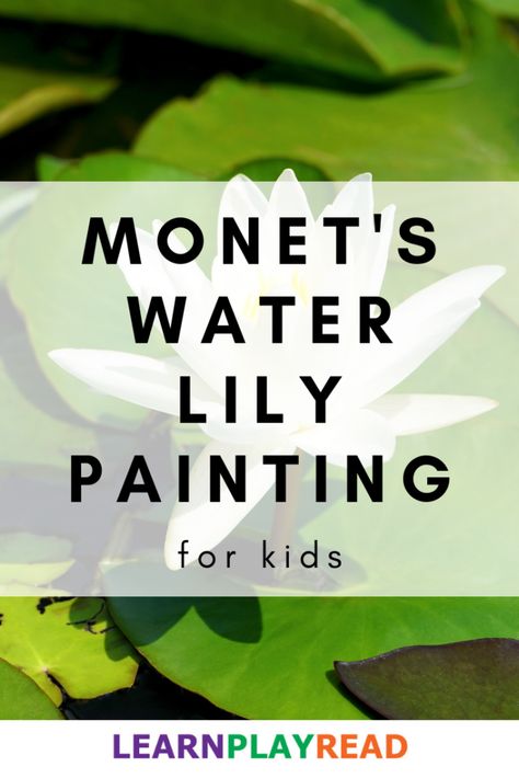 Monet’s water lily painting for kids is a great way to introduce little ones to the work of great artists while letting them enjoy the process of creating art. Paintings Of Water Lilies, Water Lily Monet, Painting For Toddlers, Water Lily Painting, Paper Flowers For Kids, Water Lilies Art, Water Lilies Painting, Monet Water Lilies, Chalk Pastel