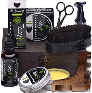 Beard Kit Grooming & Trimming Set Gift for Men Includes - Beard Oil Beard Balm Horsehair Brush Wooden Comb Facial Nose & Ear Trimmer Beard & Mustache Scissors - $26.99 - 4.1 out of 5 stars - Beard Grooming - Gifts - 2019 Gift for Husband or Boyfriend Beard Grooming Kit, Beard Maintenance, Professional Beard, Trimming Scissors, Beard Gifts, Natural Beard, Beard Care Kit, Natural Beard Oil, Oils For Men