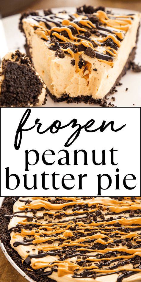 This Chocolate Peanut Butter Pie is the best ultra-creamy summer dessert for chocolate and peanut butter lovers! Make it in minutes with only a few simple ingredients!! Recipe from thebusybaker.ca! #chocolatepeanutbutterdessert #summerdessert #easysummerdessert #frozenpie via @busybakerblog Peanut Butter And Chocolate Pie, Choc Peanut Butter Pie, Cool Summer Desserts Simple, Peanut Butter And Chocolate Desserts, Peanut Butter Pie Easy, Best Peanut Butter Pie, Cheesecake Deserts, Peanut Butter Chocolate Pie, Reese's Recipes