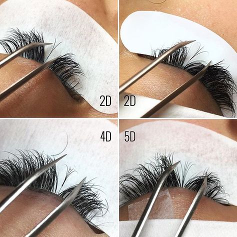 The 2D and 4D pictures show how a natural lash (NL) should look like once it grows out. Every NL should still be able to continue its lash growth cycle even with extension(s) attached. And my 5D fans aren't always perfect, but I'm practicing Silk Eyelash Extensions, Eyelash Studio, Eyelash Extensions Salons, Artificial Eyelashes, Eyelash Extensions Styles, Lash Salon, False Eyelash Extensions, Lash Growth, Eyelash Extentions