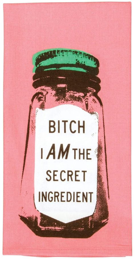 Pop Sugar, Scary Mommy, Blue Q, Funny Kitchen, Girly Drawings, Secret Ingredient, Kitchen Gifts, Quote Aesthetic, Wall Photos