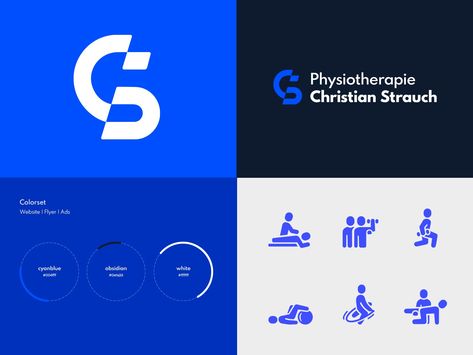 Corporate Identity – Physical Therapy by Matthias Hannibal on Dribbble Sports Therapy Logo, Physio Logo, Sports Physiotherapy, Therapy Images, Physiotherapy Logo, Therapy Logo, Therapist Logo, Sports Therapy, Sports Medicine