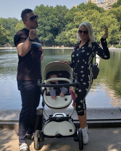 WWE Superstar The Miz (Mike Mizanin) and his wife Maryse Mizanin taking a walk in Central Park with their four-month-old daughter Monroe Sky Mizanin. Earlier in the day, the couple appeared on the Today Show to promote their reality show Miz & Mrs. #WWE #TotalDivas #mizandmrs #wwecouples #wwewives #wwewags #wwefamilies #wwekids The Miz And Maryse, Maryse Mizanin, Maryse Ouellet, Wwe Couples, Diana Dors, The Miz, Best Instagram Photos, Taking A Walk, Wwe Wallpapers