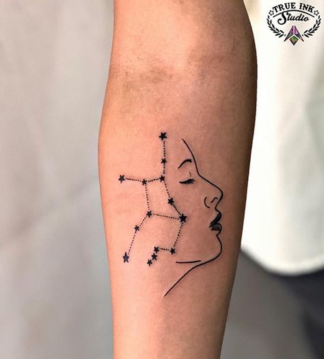 Cool Virgo Tattoos, Virgo Cat Tattoo, Virgo Astrology Tattoo, Astrology Tattoo Virgo, Virgo Tattoo Minimalist, Zodiac Tattoos Virgo, Virgo Tatoos, Virgo Zodiac Tattoo, Virgo Sign Tattoo