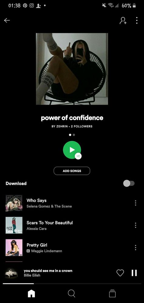 Confidence Playlist Name, Confident Playlist Names, Playlist Confidence, Confidence Playlist, Happy Songs Playlist, Happy Songs, Hot Songs, Girly Tips, Journal Therapy