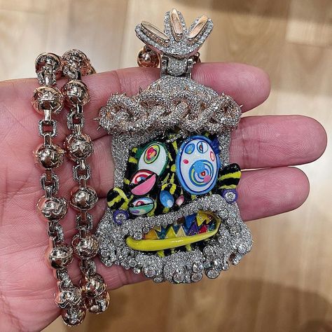 LilJupiter’s Instagram photo Bishop Ring, Haute Jewelry, Jesus Piece, Rapper Jewelry, Custom Bling, Expensive Jewelry Luxury, Wrist Jewelry, Takashi Murakami, Cactus Jack