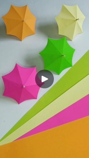 Renuka Panwar, Umbrella Paper, Paper Umbrella, Square Shelf, Paper Umbrellas, Paper Craft Ideas, Viral Pins, Paper Craft, Origami