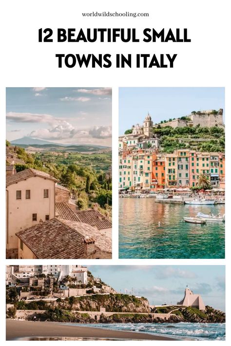 World Wild Schooling - https://worldwildschooling.com 12 Beautiful Small Towns in Italy That Won’t Empty Your Wallet - https://worldwildschooling.com/small-towns-in-italy-for-an-affordable-getaway/ Italy Coastal Towns, Wild Schooling, Towns In Italy, Nature Destinations, Destin Hotels, Italian Village, Living In Italy, Explore Italy, Tourist Trap