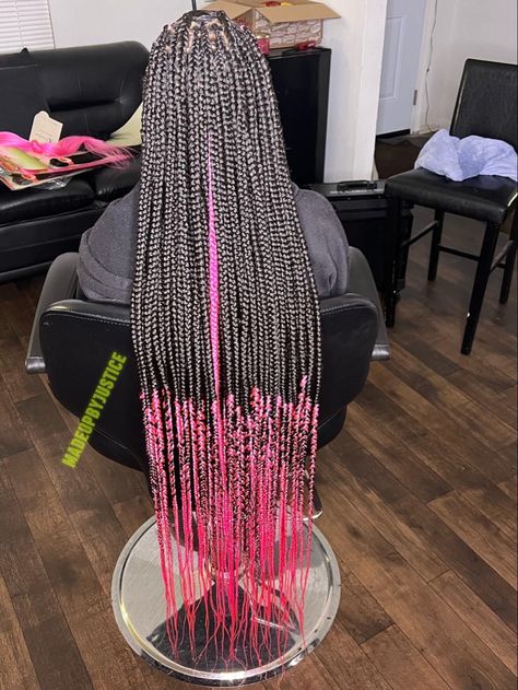 Pink Ombre Knotless Braids, Ombre Knotless Braids, Ombré Knotless, Knotless Braids, Pink Ombre, Box Braids, Different Styles, Wigs, Braids