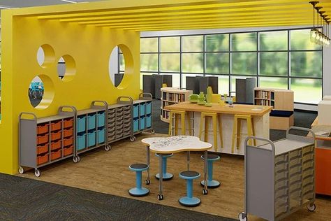 Makerspace & STEM Products, Project Kits, Supplies, Storage & More Maker Space Ideas, Makerspace Furniture, Makerspace Design, Makerspace Elementary, Makerspace Ideas, Maker Space, Stem Projects, Space Ideas, School Furniture