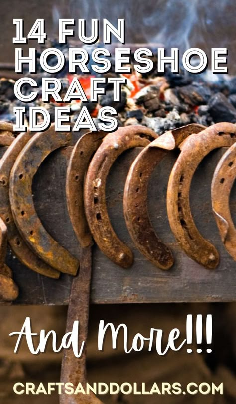 Horseshoes make the perfect base for a whole host of craft projects. As they are so sturdy, you can easily build on top of them to create unique decorations and wall hangings for your home.None of these top horseshoe craft ideas for 2021 will cost you much to make, and kids will love getting involved in the fun. #CraftsandDollars #HorseShoeCrafts Quilling Magnets, Horseshoe Suncatcher, Horseshoe Wine Rack, Decorated Horseshoes, Rustic Christmas Crafts, Beaded Horseshoe, Horseshoe Ideas, Horseshoe Crafts Projects, Welded Metal Projects