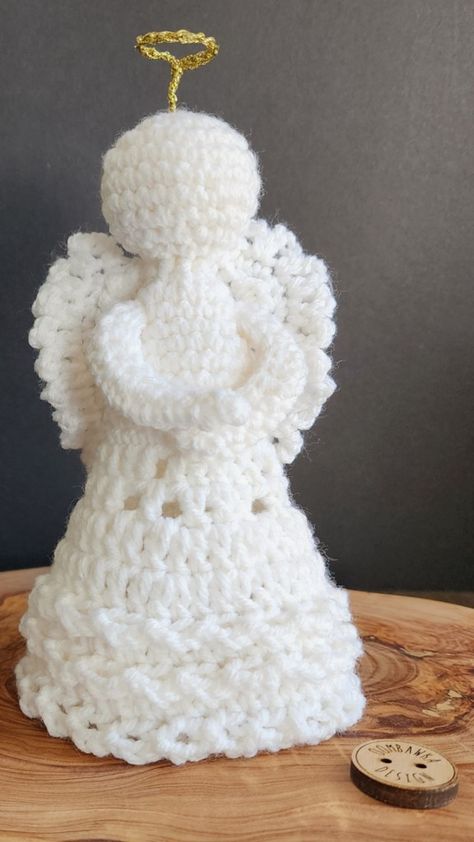 Evangeline, Crochet Christmas Angel 2022 Crochet Christmas Angel, Angel Crochet Pattern Free, Crochet Angel Pattern, Angel Pattern, Christmas Crochet Patterns Free, Crochet Angels, Crochet Angel, Crochet Stitches Guide, Crochet Xmas