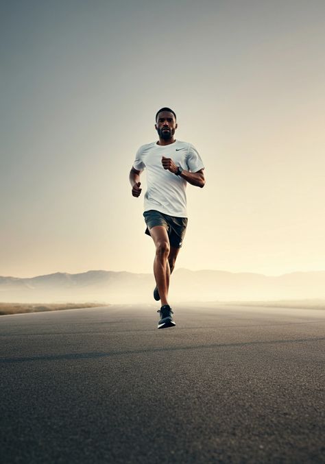 Visual Electric | athletic man running towards the camera, 5k running, white shirt, nike shoes, in the streets Vision Board For Black Men, Vision Board Male Version, Speed Walking, Sailing Fashion, Running Photography, 5k Run, Running Nike, Running 5k, Men Running