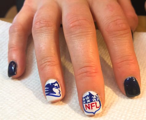 New England Patriots Nail Design Patriotic Nails Design, New England Patriots, Nail Design, Nail Ideas, New England, Nail Designs, England, Nails, Beauty