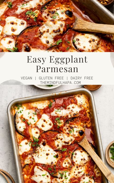 Healthy Eggplant Parmesan, Gluten Free Eggplant Parmesan, Arrabbiata Sauce, Vegetarian Lasagna Recipe, Healthy Eggplant, Eggplant Recipes Parmesan, Vegan Eggplant, Fruit Ideas, Eggplant Lasagna