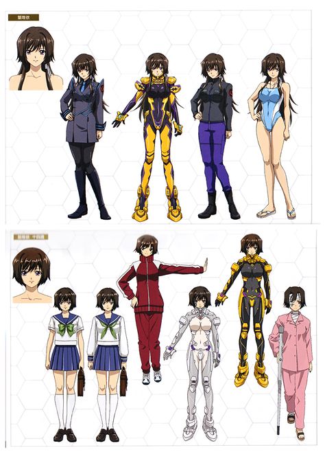 Muv Luv, Muv Luv Alternative, Mecha Suit, Character Model Sheet, Anime Drawing Books, Total Eclipse, Anime Pics, Character Sheet, Character Modeling