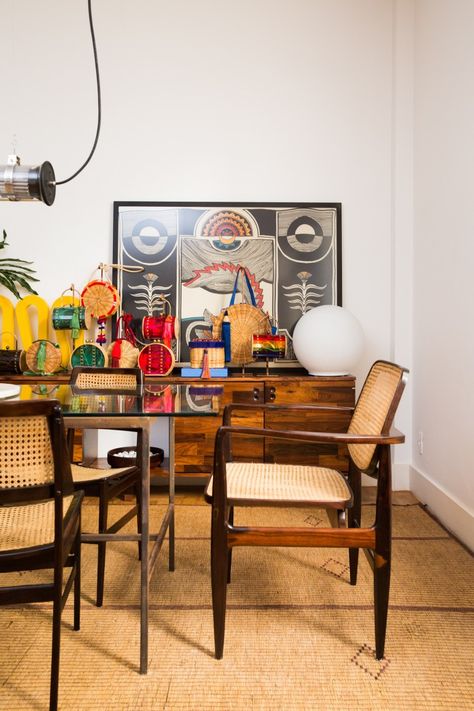 Inside Designer Leo Neves’s Brazilian Home - Coveteur Brazilian Apartment, Brazilian Home, Madeline Brewer, Brazilian Design, Mid Century Interior, List Of Questions, Indoor Patio, Parquet Flooring, Mid Century Modern Furniture