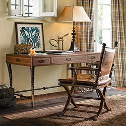 Ernest Hemingway Furniture Collection Hemingway Decor Inspiration, British Colonial Desk, Hemingway Style, British Colonial Interior Design, Ernst Hemingway, British West Indies Style, Library Desk, West Indies Style, British Colonial Decor