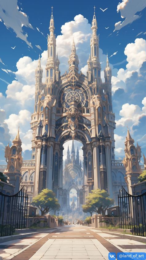 Cyberpunk Castle, Fantasy City Modern, Isekai World, Dragon Palace, Environments Art, Lichtenstein Castle, Architecture Classic, Magic City, Castle In The Sky