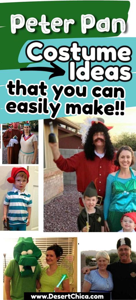 Diy Peter Pan Costume Men, Peter Pan Family Halloween Costumes, Peter Pan Characters Costumes, Peter Pan Group Costume, Oogy Boogie, Smee Costume, Diy Peter Pan Costume, Peter Pan Halloween Costumes, Peter Pan Halloween