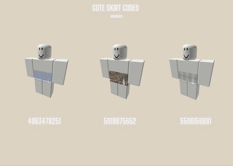 Brookhaven Skirt Codes, Skirt Code Brookhaven, Roblox Codes For Skirt, Skirt Codes For Bloxburg, Bloxburg Nerd Outfit Codes, Shorts Codes Bloxburg, Bloxburg Short Codes, Roblox Id Codes For Skirt, Brookhaven Id Codes Pants