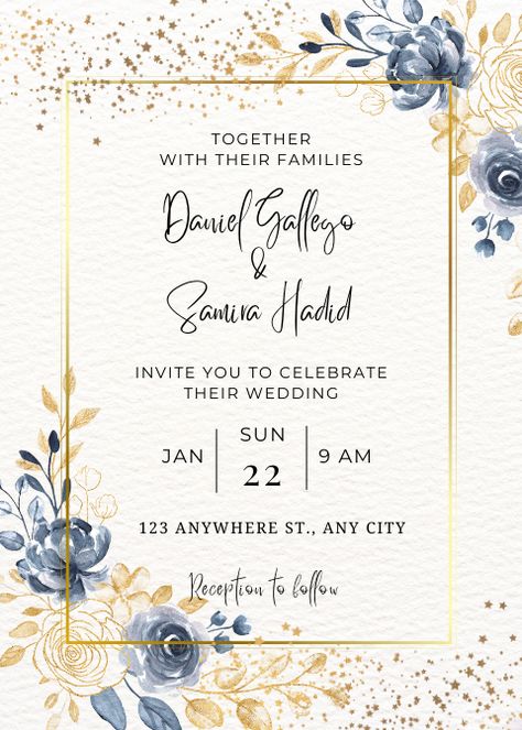 A golden themed online wedding invite. Paper Mill, Wedding Invitations Online, Digital Wedding Invitations, Wedding Preparation, Digital Weddings, Online Wedding, Wedding Invite, Wedding Invitation Suite, Invitation Suite