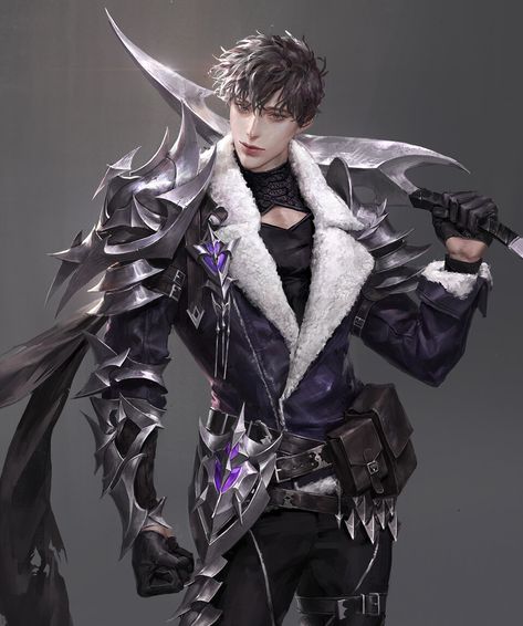 Blader, Gong Yang on ArtStation at https://www.artstation.com/artwork/oAmLJ4 Concept Artist Portfolio, Artstation Explore, Black Hair Anime Guy, Armor Drawing, Samurai Artwork, Female Character Concept, Male Character, Artist Portfolio, Illustration Fashion Design