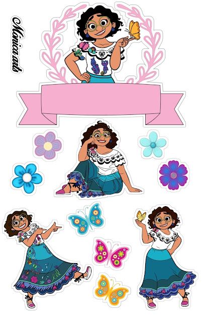 Karioka Recipe, Donuts Cake, 4de Verjaardag, Encanto Birthday, Enchanted Fairy, Disney Birthday Party, Disney Encanto, Birthday Cake Topper Printable, Disney Fanatic