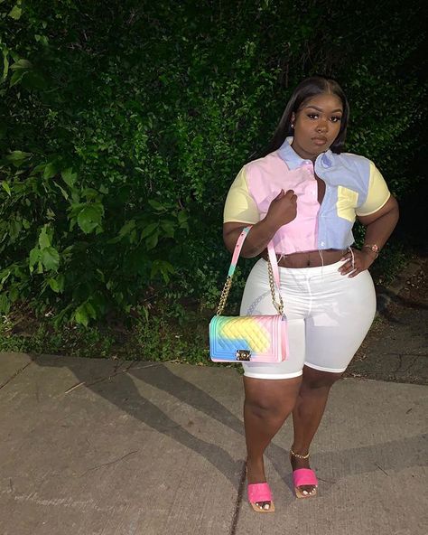 @_unofficialk on Instagram: “only pop out @ night 😌💕” Plus Size Birthday Outfits, Basic Fashion, Big Girl Fashion, Fashion Hacks, Cute Swag Outfits, Pop Out, Curvy Girl Outfits, Curvy Girl Fashion, Dope Outfits