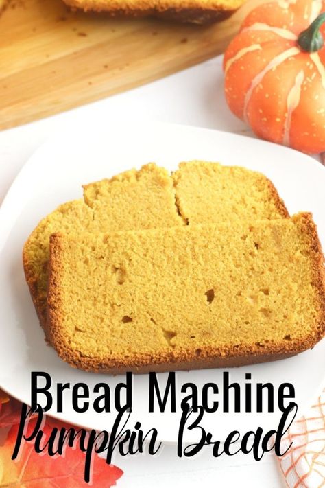 Pumpkin Bread Recipe For Bread Machine, Pumpkin Yeast Bread, Bread In The Bread Machine, Pumpkin Nut Bread, Spiced Bread, Homemade Pumpkin Bread, Easy Bread Machine Recipes, Bread Machine Recipe, Spice Bread