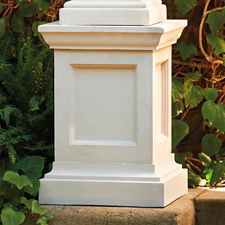 Styrofoam Diy, Garden Pedestal, Eastwell Manor, Sand Design, Outdoor Urns, Portland Stone, Column Base, Pillar Design, Trough Planters