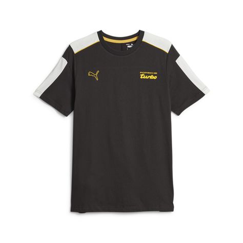 Put a motorsports twist on the iconic PUMA T7-style with the with a PL twist. This throwback tee has that heritage PUMA Formstrip panel with piping at on the right side and, of course, the insignia of the marque on the chest. $19.95 Turbo Logo, Porsche Turbo, Sport Automobile, Puma Cat, Black Puma, Porsche Cars, Cat Logo, Recycled Cotton, Right Side