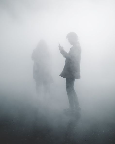 Fujiko Nakaya, Fog Sculpture Shoreditch Fujiko Nakaya, Fog Photography, Watch The World Burn, The Fog, Dark Photography, Story Inspiration, Past Life, Cat Design, Dark Art