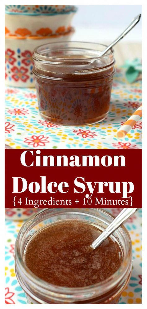 Diy Cinnamon Dolce Syrup, Cinnamon Bun Syrup, Cinnamon Maple Syrup, Fall Coffee Syrups, Homemade Cinnamon Dolce Syrup, Cinnamon Dulce Coffee Syrup, Tiramisu Syrup Recipe, Summer Coffee Syrups, Cinnamon Dolce Syrup Recipe