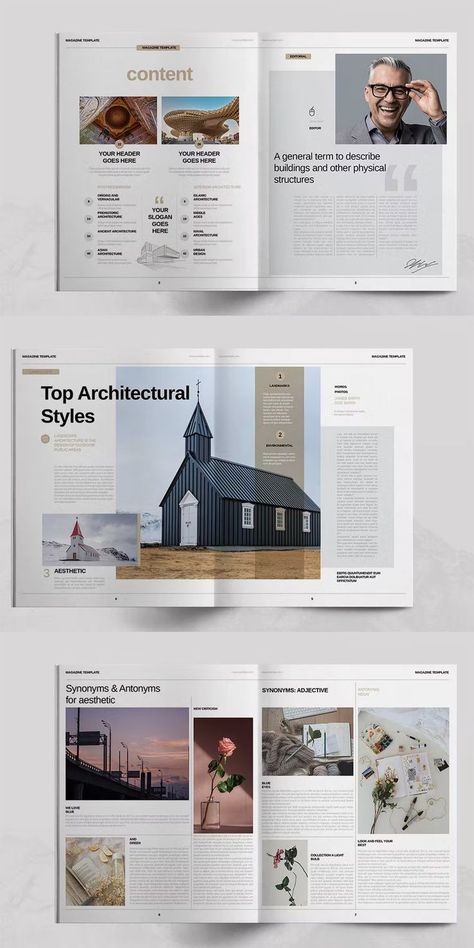 Lifestyle Magazine Layout Template INDD, IDML. 12 Pages. Lifestyle Magazine Layout, Magazine Page Design, Magazine Page Layouts, Newspaper Design Layout, Booklet Layout, Indesign Layout, Magazine Layout Inspiration, Publishing Design, Indesign Magazine Templates