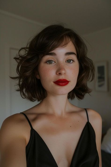 How to Choose the Ideal Red Lipstick for Your Skin Tone (It's Easier Than You Think!) Red Lip Blue Eyes, Short Hair Red Lips, Two Tone Hair Color Ideas, Two Tone Hair Color, Two Tone Hair, Short Red Hair, Hair Color Unique, Unique Hair, Hair Coloring