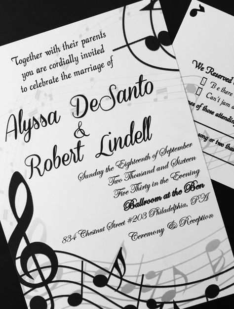 Music Themed Wedding Invitations, Music Theme Wedding, Music Wedding Invitations, Music Wedding Cakes, Cinderella Wedding Invitations, Sheet Music Wedding, Wedding Invitation Text, Music Theme Birthday, Wedding Invitation Images