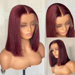 Burgundy Bob Wig, 99j Bob, Bob Pendek, Burgundy Bob, Straight Hair Highlights, Highlight Bob, Kinky Straight Hair, Straight Weave Hairstyles, Corte Bob