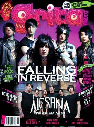 Scene Poster Prints, Band Magazine Cover, Emo Magazine, Him Band Poster, Emo Band Posters, Scene Poster, Falling In Reverse Poster, Falling In Reverse Wallpapers, Emo Posters