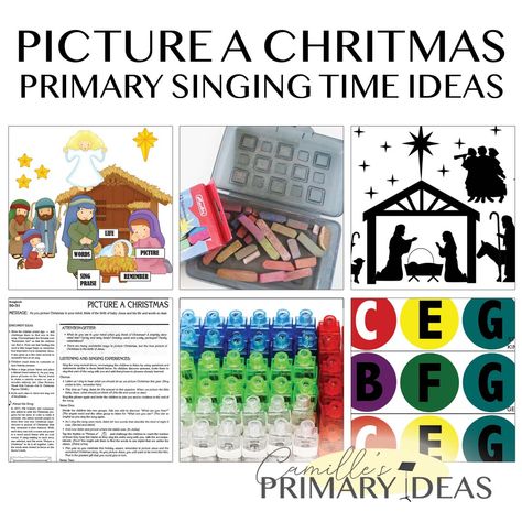 Picture a Christmas Primary Singing Time Ideas - Camille's Primary Ideas Lds Primary Christmas Singing Time Ideas, Christmas Singing Time, Christmas Primary Singing Time, Lds Christmas Primary Singing Time, Primary Singing Time Christmas, Picture A Christmas Singing Time, Lds Primary Singing Time Ideas, Primary Singing Time Ideas, Christmas Singing Time Primary