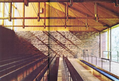 Villa Mairea, Monopitch Roof, Aalto University, Siren Design, Church Furniture, Brick Architecture, Timber Structure, Nordic Lights, Country Church