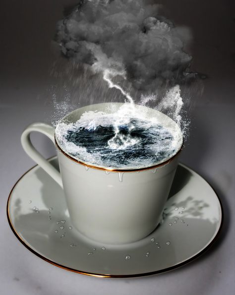 Storm in a teacup Imagination Photography, Storm In A Teacup, Tony Abbott, Tea Art, Year 11, Fresh Coffee, Tea House, Coffee Art, Coffee Break