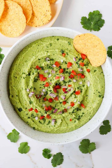 High-Protein Edamame Guacamole – Goodness Avenue How To Make Edamame, Loaded Recipes, Healthy Whole Food Recipes, Edamame Recipes, Whole Foods Vegan, Nutritious Recipes, High Protein Vegan, Guacamole Recipe, No Calorie Foods