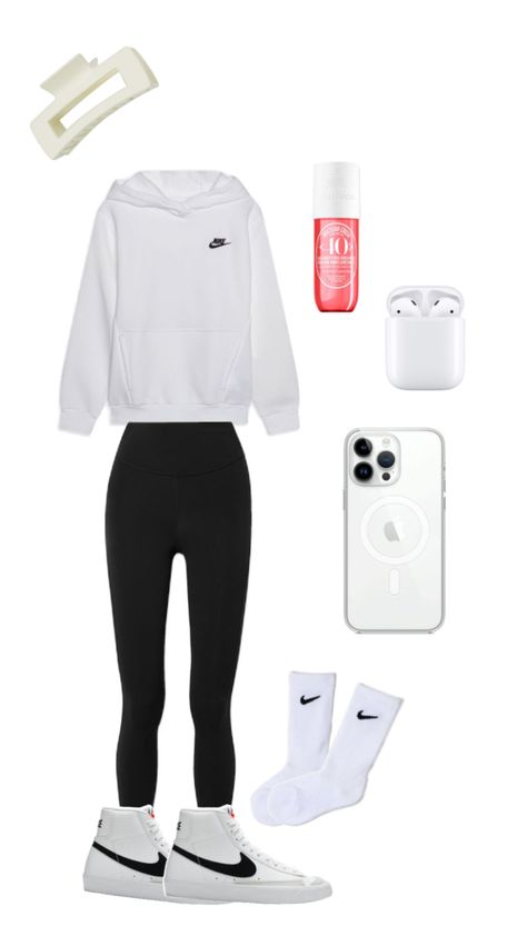 Cute Outfits To Wear With Nike Blazers, Outfits To Wear With Nike Blazers, Outfits With Nike Blazers, Outfits With Blazers, Blazers Nike, Cute Outfits To Wear, Outfit Ideas For School, Simple Outfits For School, Nike Blazers