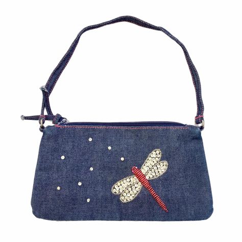 y2k / 00s beaded denim dragonfly mini handbag 

🦋... - Depop Beaded Denim, Generator Accessories, Mini Handbag, Mini Handbags, Sequin, Handbags, Pink, Closet, How To Wear