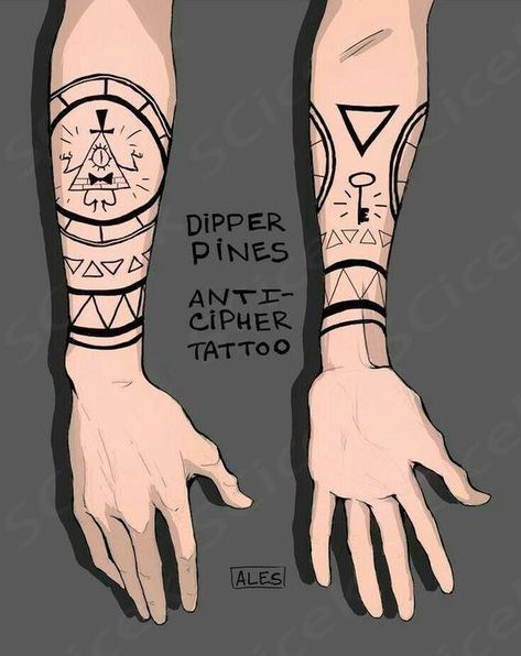 Gotik Tattoo, Autumn Tattoo, Hand Doodles, Gravity Falls Fan Art, Gravity Falls Art, Tattoo Design Book, 문신 디자인, Tattoo Design Drawings, Piercing Tattoo