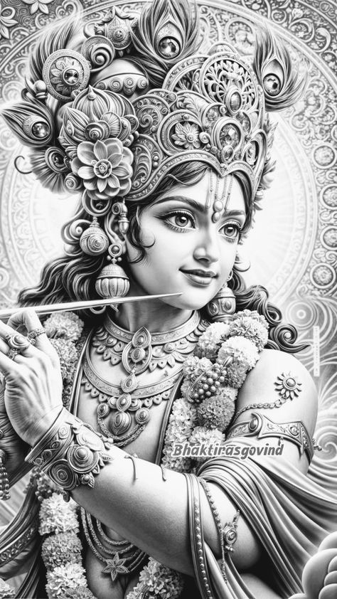 Mandala Art Lord Krishna, Lord Ganesh Drawings, Krishna Reference, God Pictures Hindu, Hindu God Sketch, Ganesha Drawing Sketches, Lord Krishna Drawing Pencil, God Drawing Hindu, Ganesh Ji Sketch