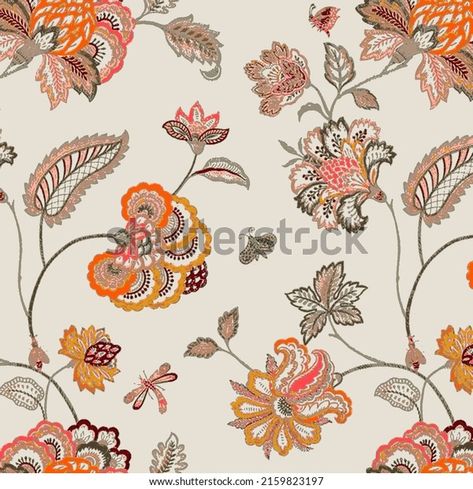 Textile Pattern Design, Batik Prints, Different Plants, Pattern Illustration, Textile Patterns, Abstract Floral, 3d Objects, Floral Flowers, Vintage Illustration